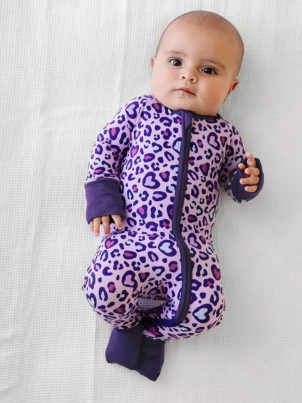 Little Sleepies Wild Hearts Zippy, 3-6m, GUC